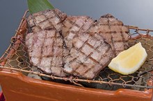 Grilled beef tongue