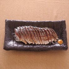 Seared pickled mackerel