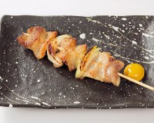 Grilled pork skewer