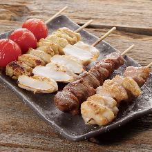 Assorted grilled skewers, 5 kinds