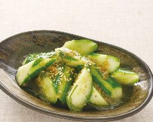 Smashed cucumber salad