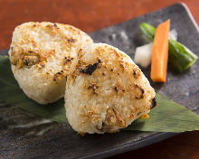 Grilled rice ball