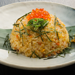 Salmon and salmon roe fried rice