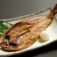 Salted and grilled Atka mackerel