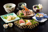 Seasonal and colorful Kaiseki (set of dishes served on an individual tray)