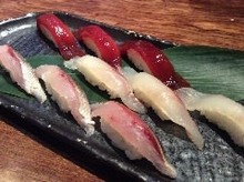 Assorted nigiri sushi