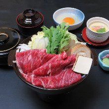 Sukiyaki meal set