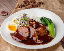 Roasted pork rice bowl