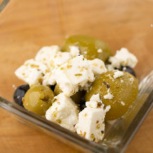 Marinated olives