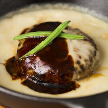 Cheese hamburger steak