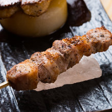 Grilled pork skewer