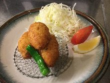 Crab soymilk cream croquette