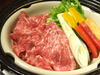 Steamed earthen pot of choice Joshu beef loin