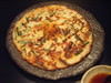 Jeon Korean seafood pancake with cheese