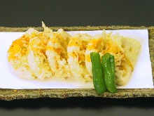 Lotus root tempura