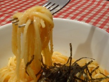 Spaghetti with mentaiko