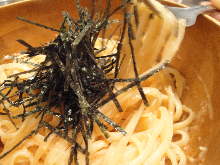 Spaghetti with mentaiko