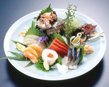 Assorted sashimi, 6 kinds