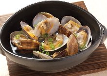 Manila clams steamed with sake