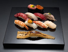 Assorted nigiri sushi