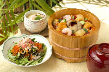 Barachirashi (mixed chirashizushi)