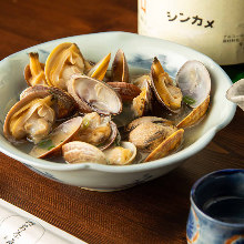 Manila clams steamed with sake