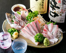 Assorted sashimi