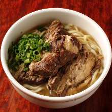 Okinawan noodles with sparerib