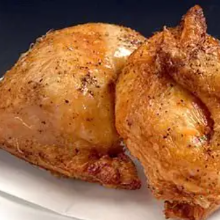 Fried half body of chicken