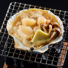 Grilled scallop with butter