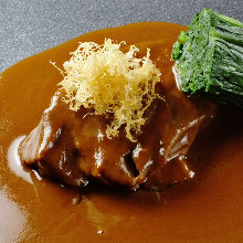 Simmered beef cheek