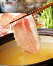 Pork and lettuce shabu-shabu