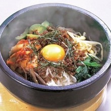 Stone grilled bibimbap