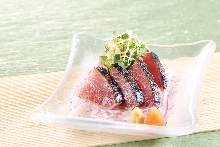 Seared skipjack tuna Seared skipjack tuna
