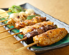 Assorted grilled skewers, 5 kinds