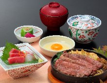 Sukiyaki meal set