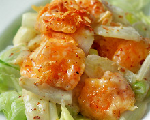 Stir-fried shrimp with mayonnaise