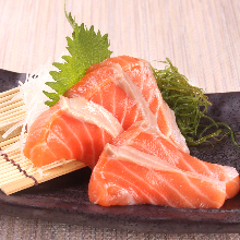 Salmon sashimi