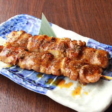 Grilled pork skewer