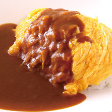 Omelette curry rice