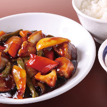 Sweet and sour pork meal