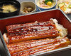 Broiled eel over rice in a lacquered box