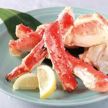 Grilled red king crab