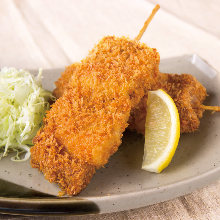 Fried tuna skewer