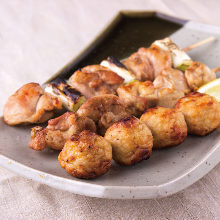Assorted grilled skewers