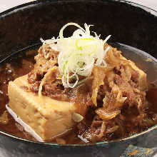Simmered meat and tofu