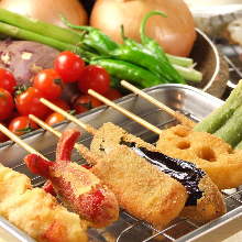 Assorted deep-fried skewers, 5 kinds