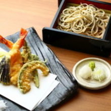 Tempura zaru buckwheat noodles