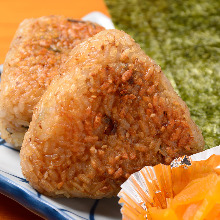 Grilled rice ball