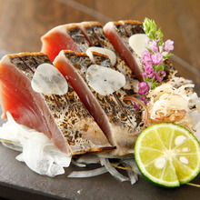 Seared skipjack tuna